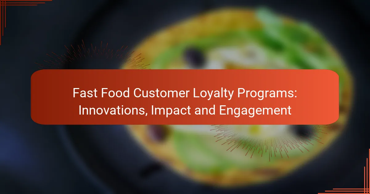 Fast Food Customer Loyalty Programs: Innovations, Impact and Engagement