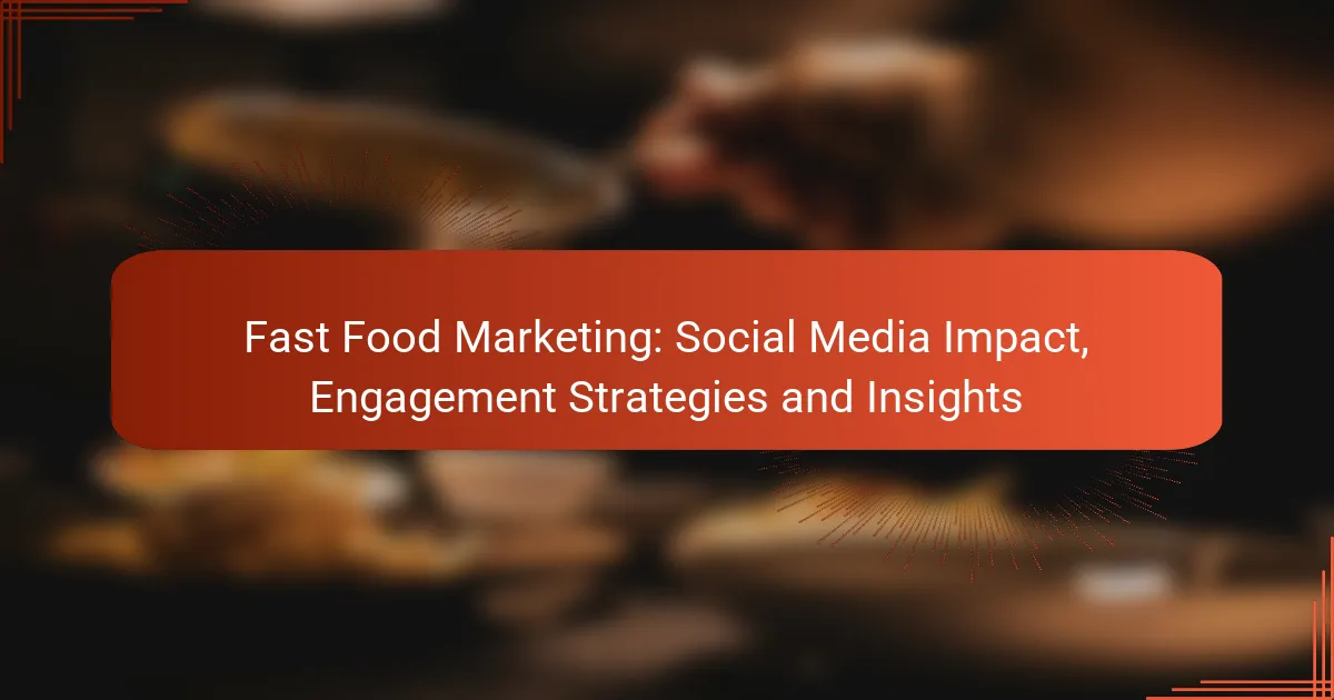 Fast Food Marketing: Social Media Impact, Engagement Strategies and Insights