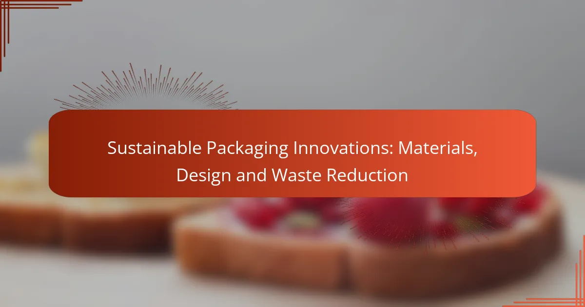 Sustainable Packaging Innovations: Materials, Design and Waste Reduction
